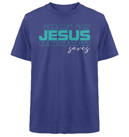 JESUS saves - Heavy Oversized Shirt
