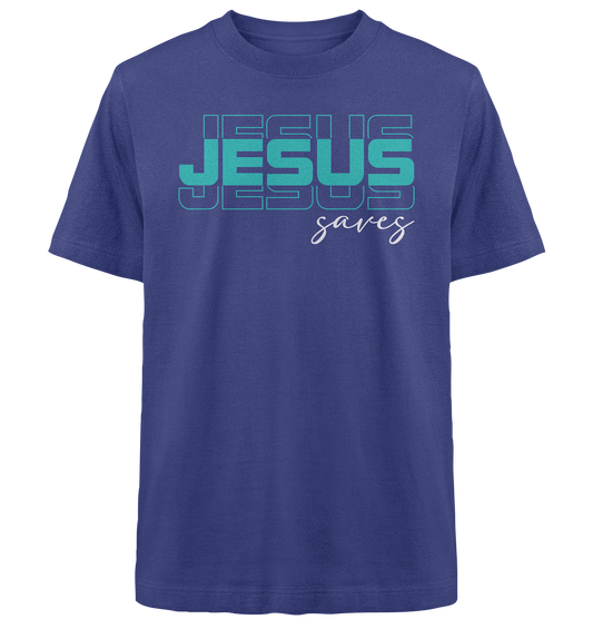 JESUS saves - Heavy Oversized Shirt