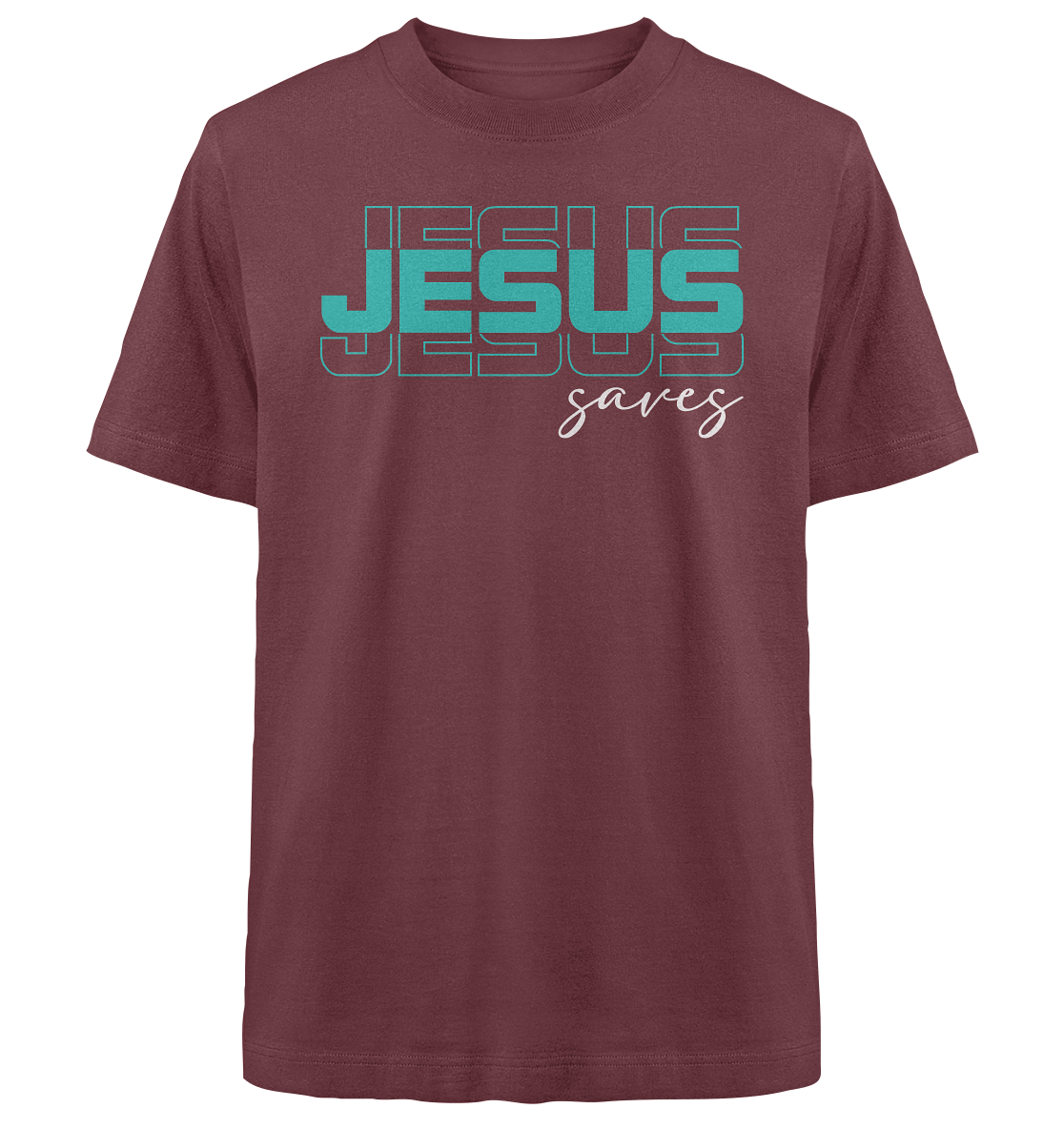 JESUS saves - Heavy Oversized Shirt