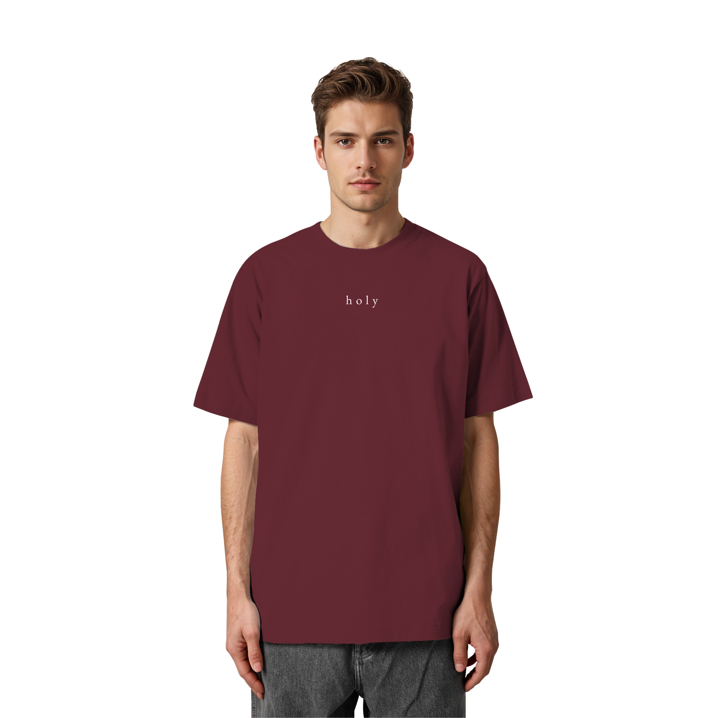 HOLY - are you lord - Heavy Oversized Organic Shirt