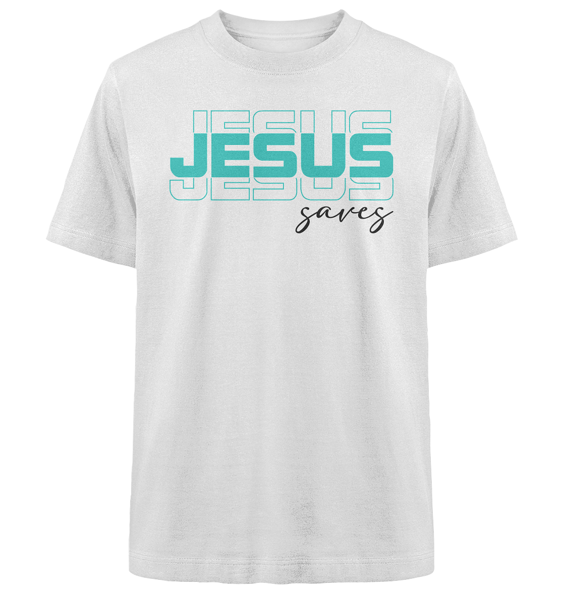 JESUS saves - Heavy Oversized Shirt
