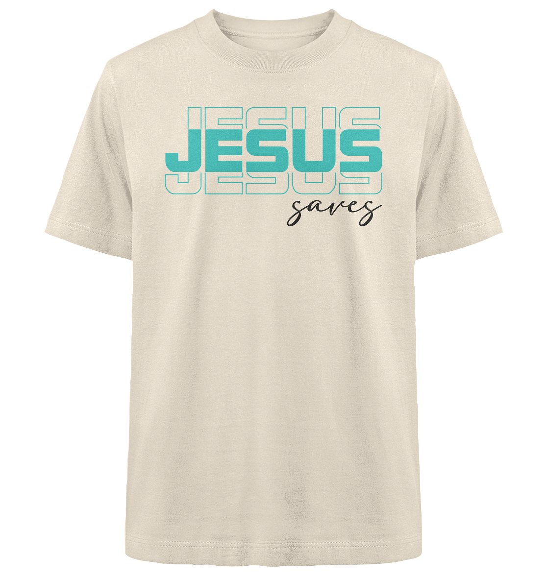 JESUS saves - Heavy Oversized Shirt