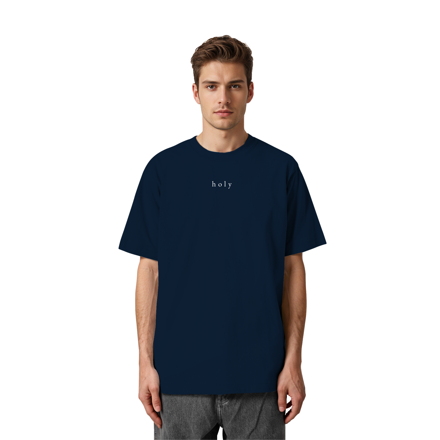 HOLY - are you lord - Heavy Oversized Organic Shirt
