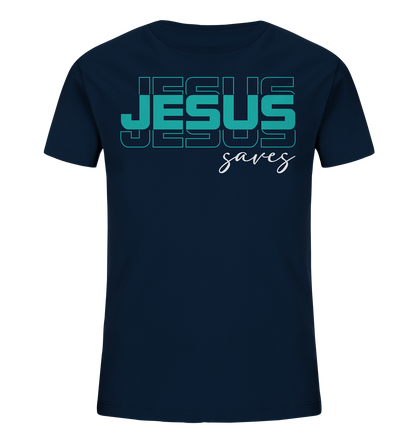 Jesus saves - Kinder Bio-Shirt