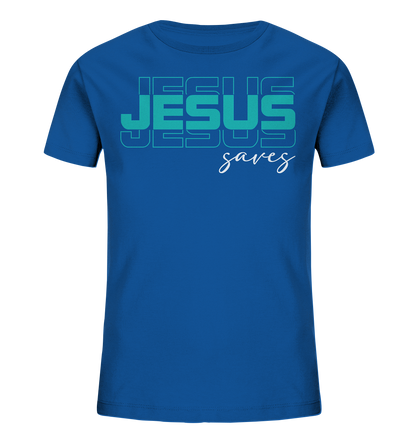 Jesus saves - Kinder Bio-Shirt