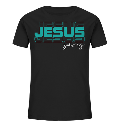 Jesus saves - Kinder Bio-Shirt