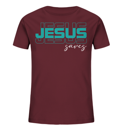 Jesus saves - Kinder Bio-Shirt