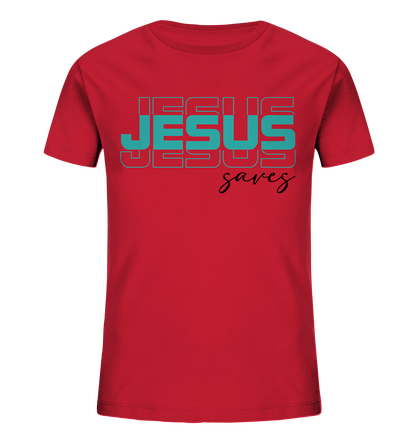 Jesus saves - Kinder Bio-Shirt