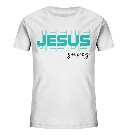 Jesus saves - Kinder Bio-Shirt