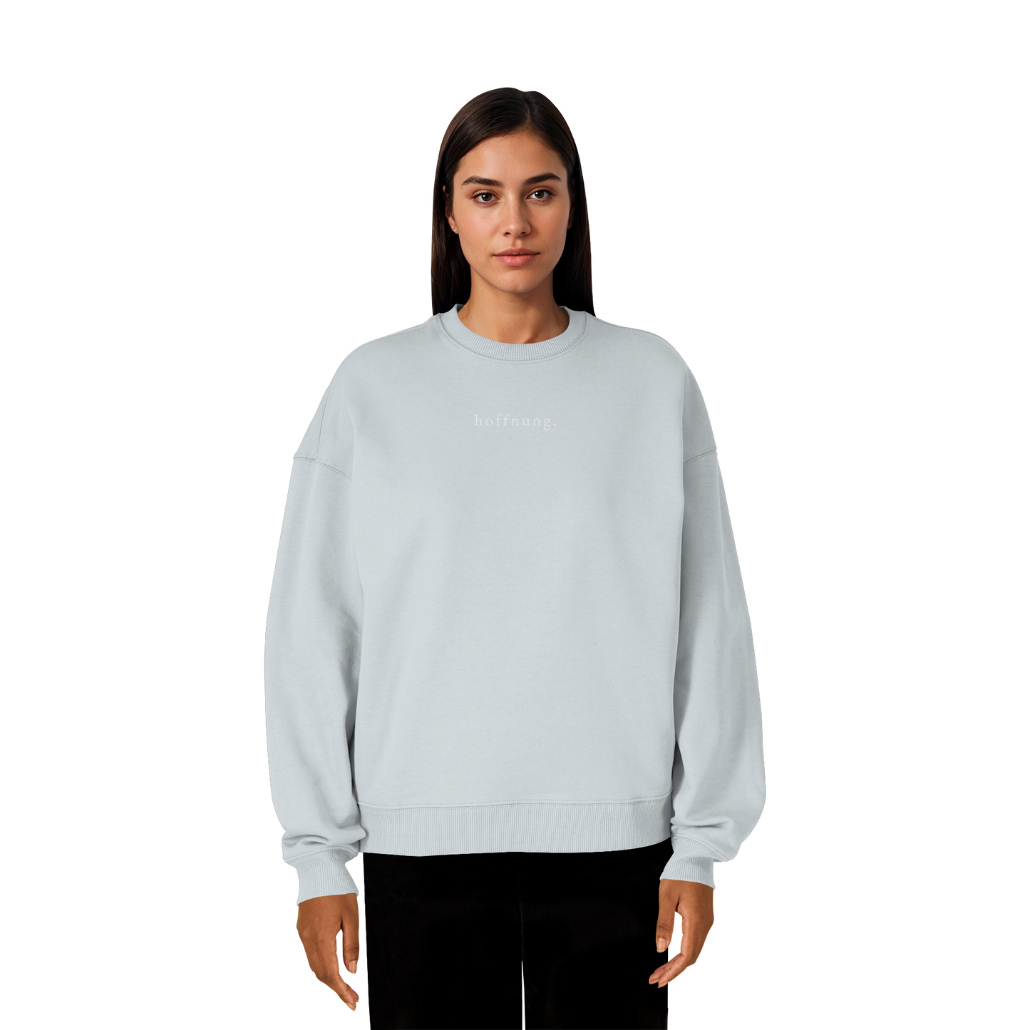 Die Hoffnung hat einen Namen - Jesus - Heavy Oversize Sweatshirt