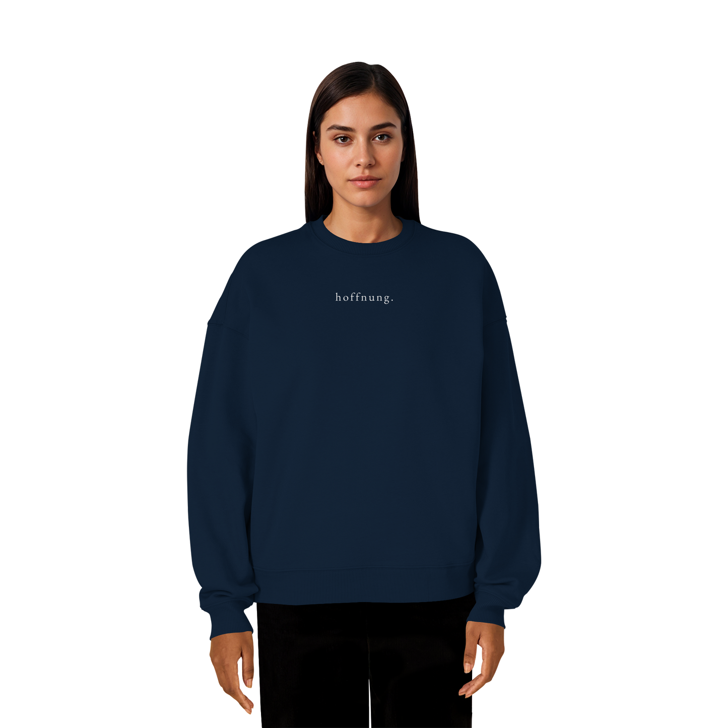 Die Hoffnung hat einen Namen - Jesus - Heavy Oversize Sweatshirt