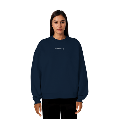 Die Hoffnung hat einen Namen - Jesus - Heavy Oversize Sweatshirt