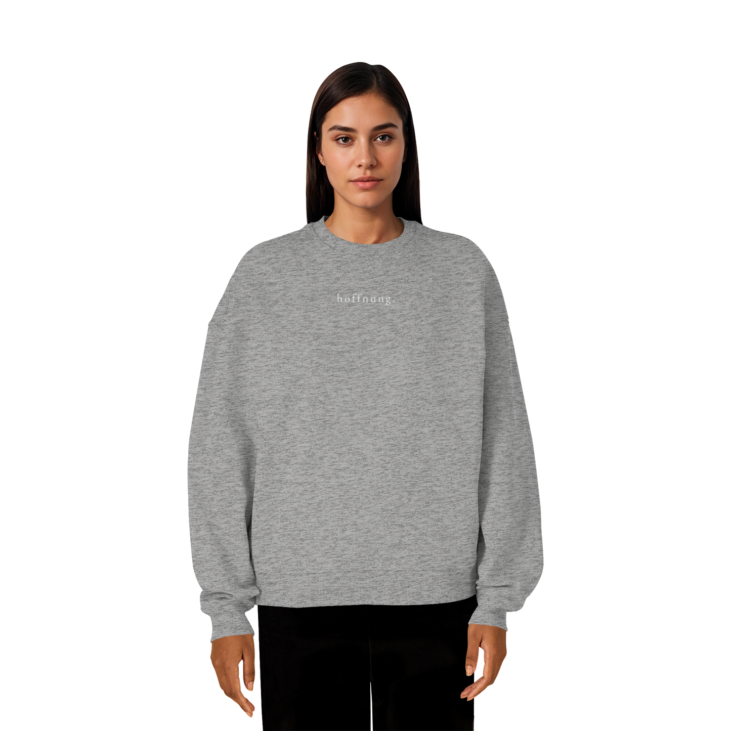 Die Hoffnung hat einen Namen - Jesus - Heavy Oversize Sweatshirt