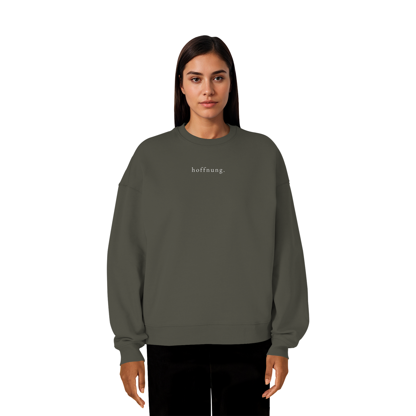 Die Hoffnung hat einen Namen - Jesus - Heavy Oversize Sweatshirt
