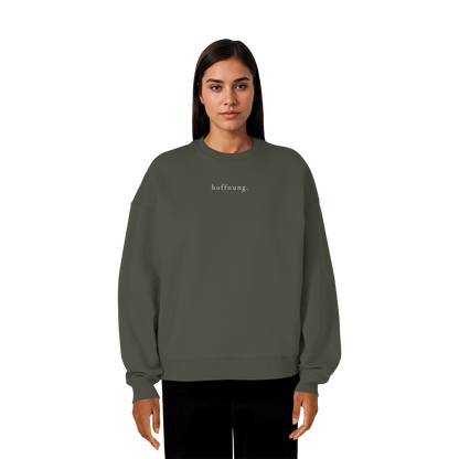 Die Hoffnung hat einen Namen - Jesus - Heavy Oversize Sweatshirt