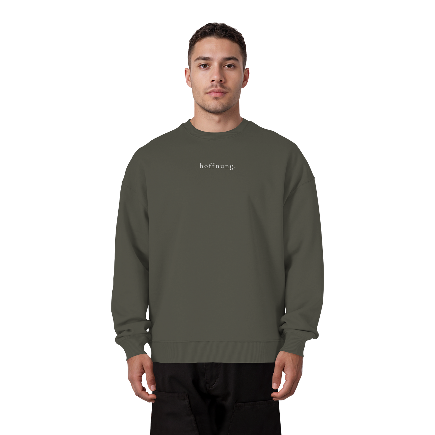 Die Hoffnung hat einen Namen - Jesus - Heavy Oversize Sweatshirt