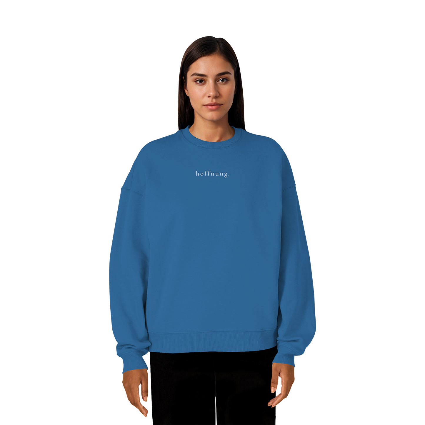 Die Hoffnung hat einen Namen - Jesus - Heavy Oversize Sweatshirt