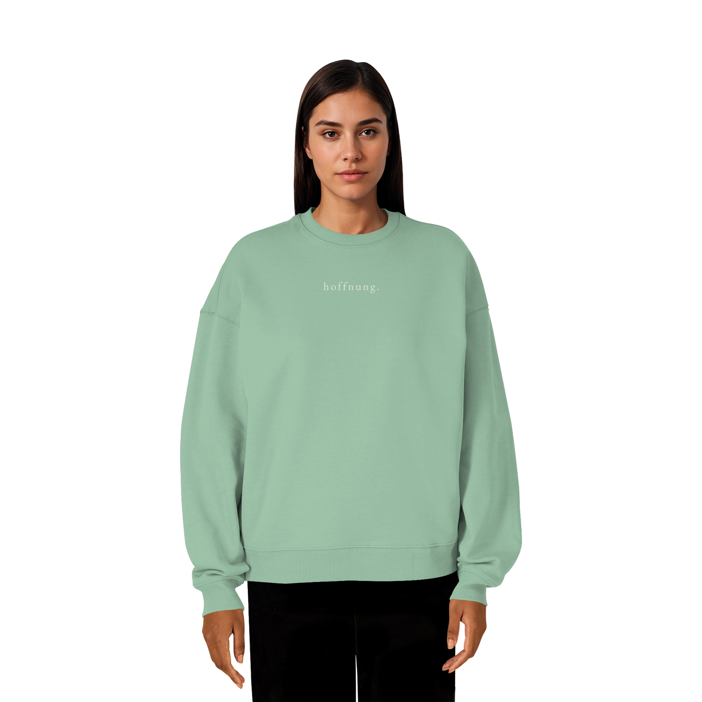 Die Hoffnung hat einen Namen - Jesus - Heavy Oversize Sweatshirt