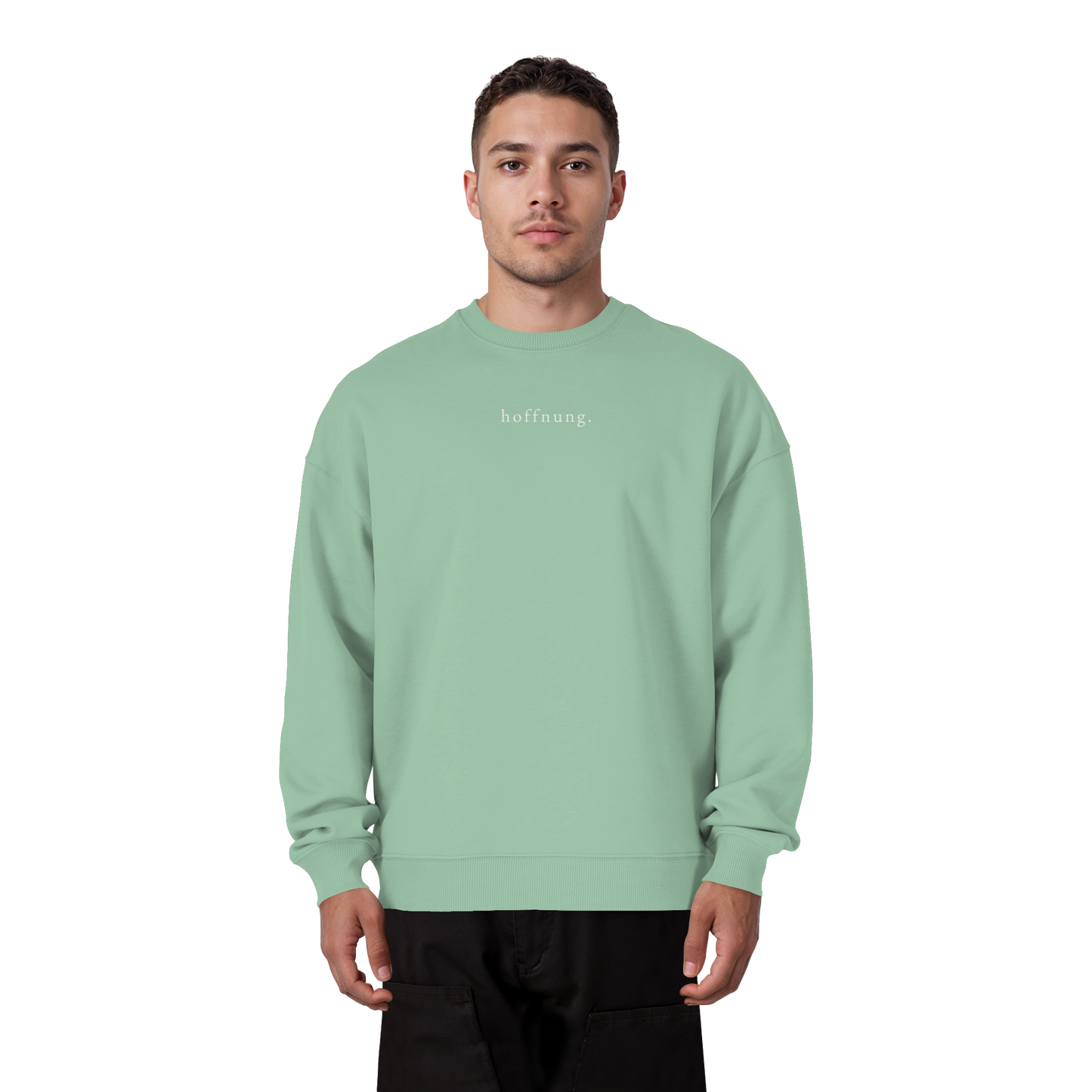 Die Hoffnung hat einen Namen - Jesus - Heavy Oversize Sweatshirt