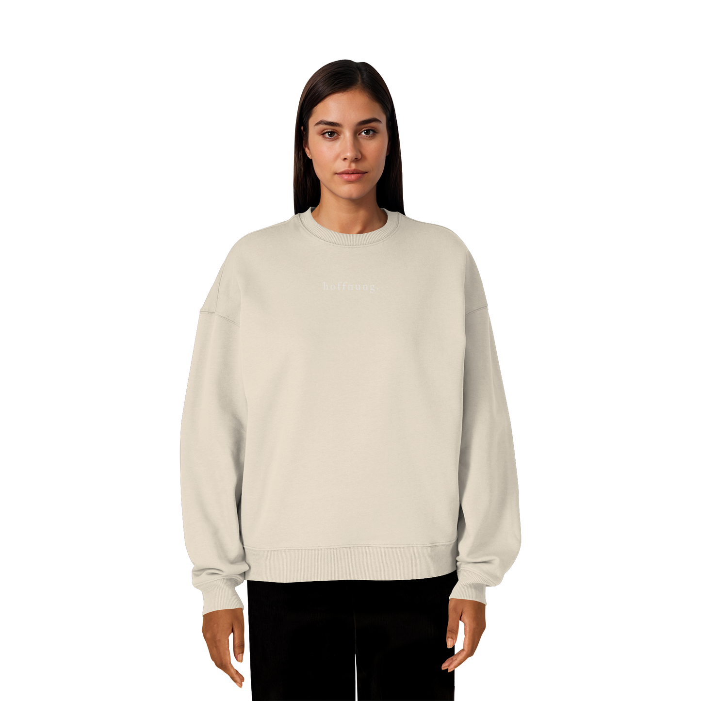 Die Hoffnung hat einen Namen - Jesus - Heavy Oversize Sweatshirt