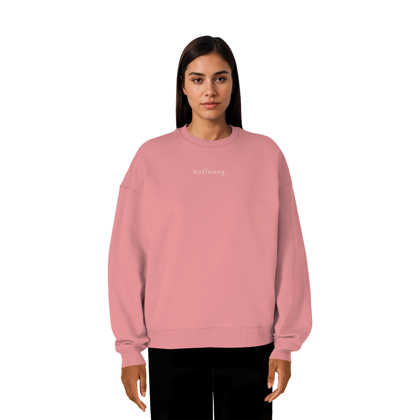 Die Hoffnung hat einen Namen - Jesus - Heavy Oversize Sweatshirt