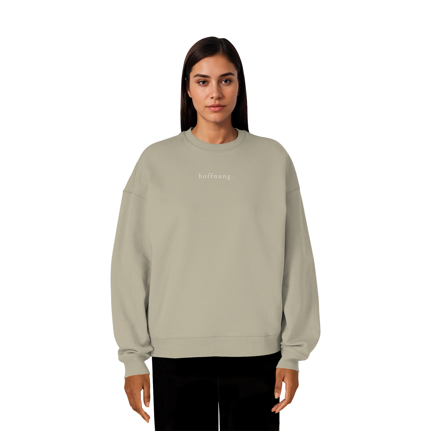 Die Hoffnung hat einen Namen - Jesus - Heavy Oversize Sweatshirt