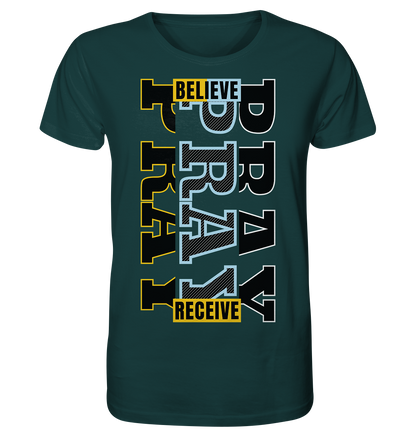 PRAY - BELIEVE - RECEIVE - Herren Premium Shirt
