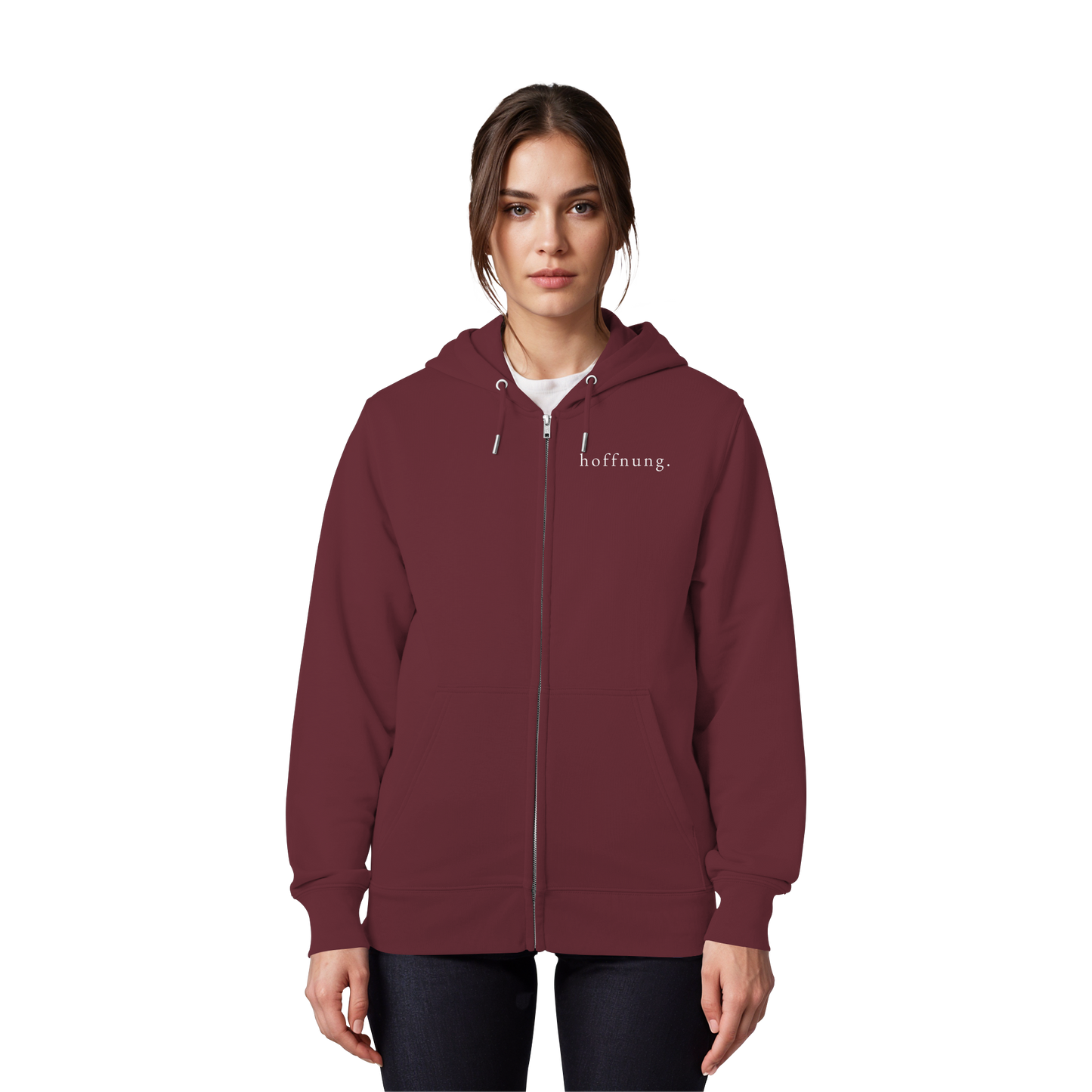 Die Hoffnung hat einen Namen - Jesus - Organic Zipper