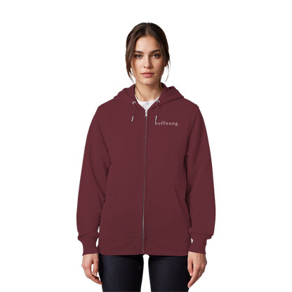 Die Hoffnung hat einen Namen - Jesus - Organic Zipper