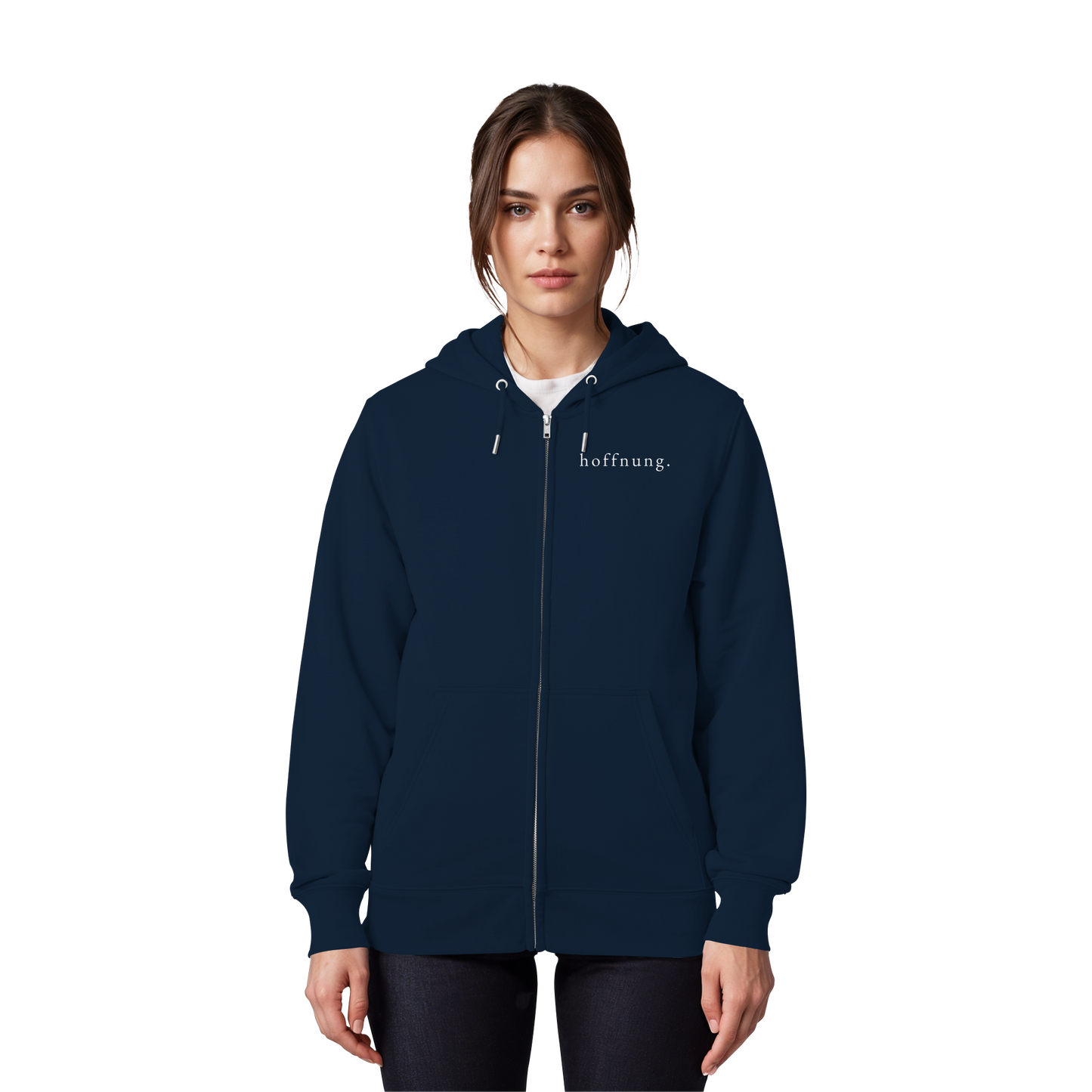 Die Hoffnung hat einen Namen - Jesus - Organic Zipper