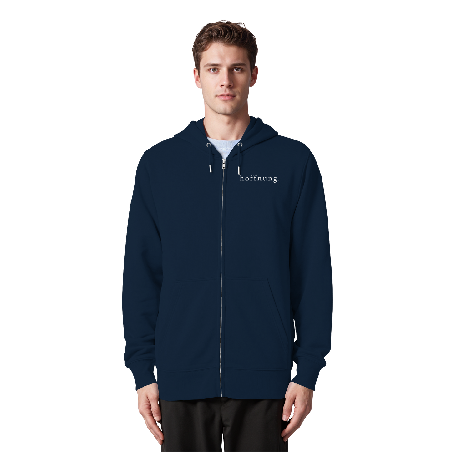 Die Hoffnung hat einen Namen - Jesus - Organic Zipper