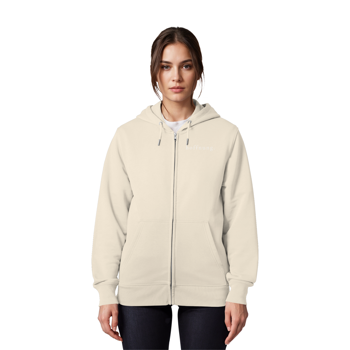 Die Hoffnung hat einen Namen - Jesus - Organic Zipper