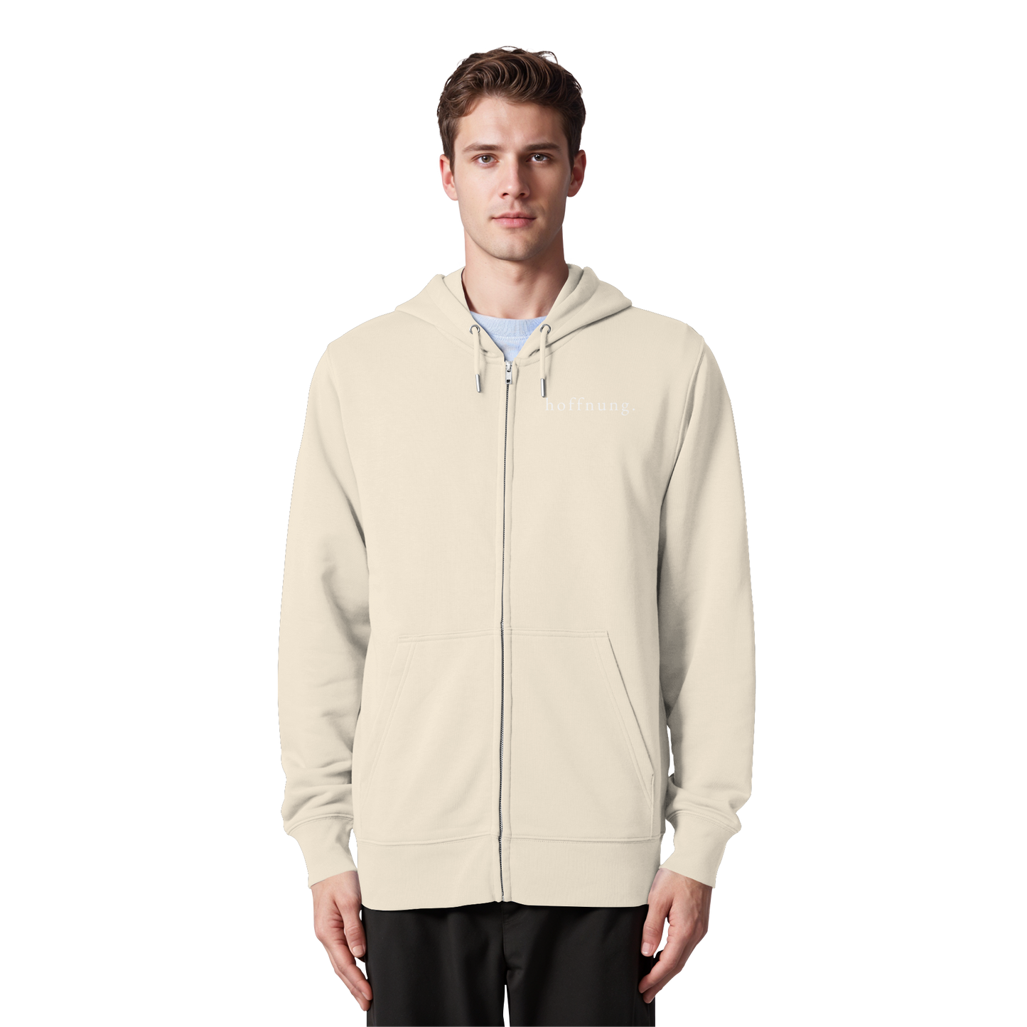 Die Hoffnung hat einen Namen - Jesus - Organic Zipper