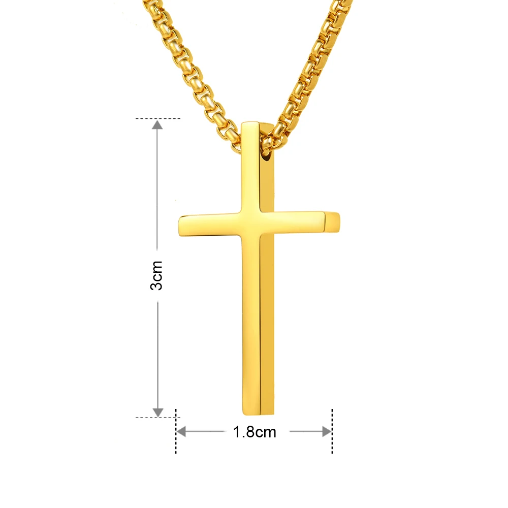 Edler Kreuzanhänger auf einer Venezianerkette