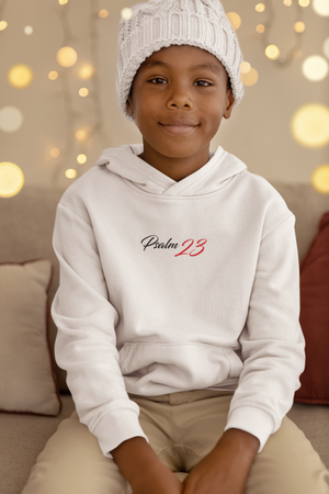 Bild in Slideshow öffnen, Psalm 23 - edler Stick Kids-Hoodie
