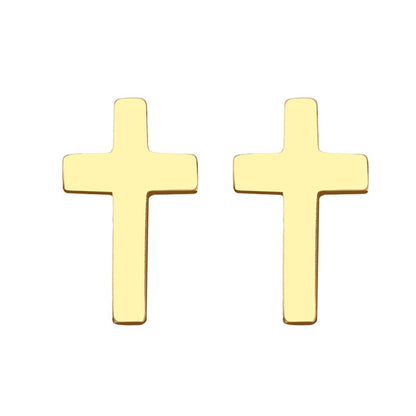 Dezente Kreuz-Ohrstecker