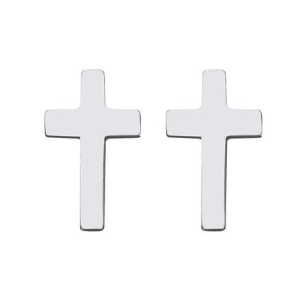 Dezente Kreuz-Ohrstecker