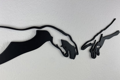 Gottes Hand streckt sich zu Adam