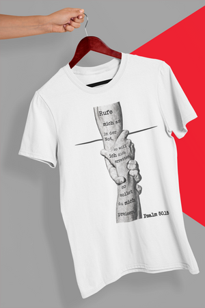 Bild in Slideshow öffnen, Rufe mich in der Not - Herren Shirt (Psalm 50:15)

